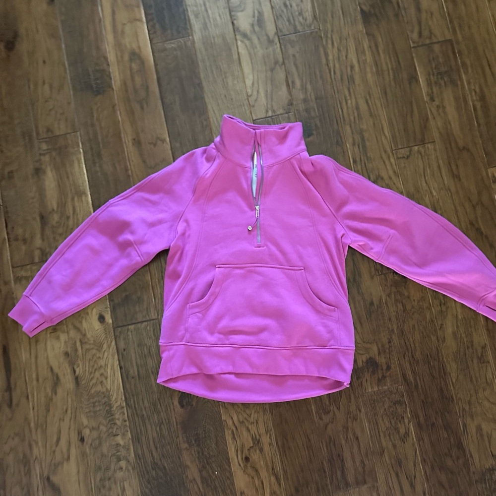 Scuba Oversized Funnel-Neck Half Zip *Long
Pow Pink Tone. size:M/L.
